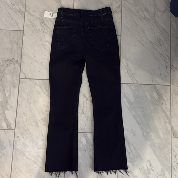 MOTHER Dark blue Hustler ankle Fray Jeans - Picture 2 of 2